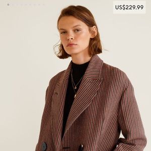 Mango Abrigo Carlitos Double Breasted Jacket
